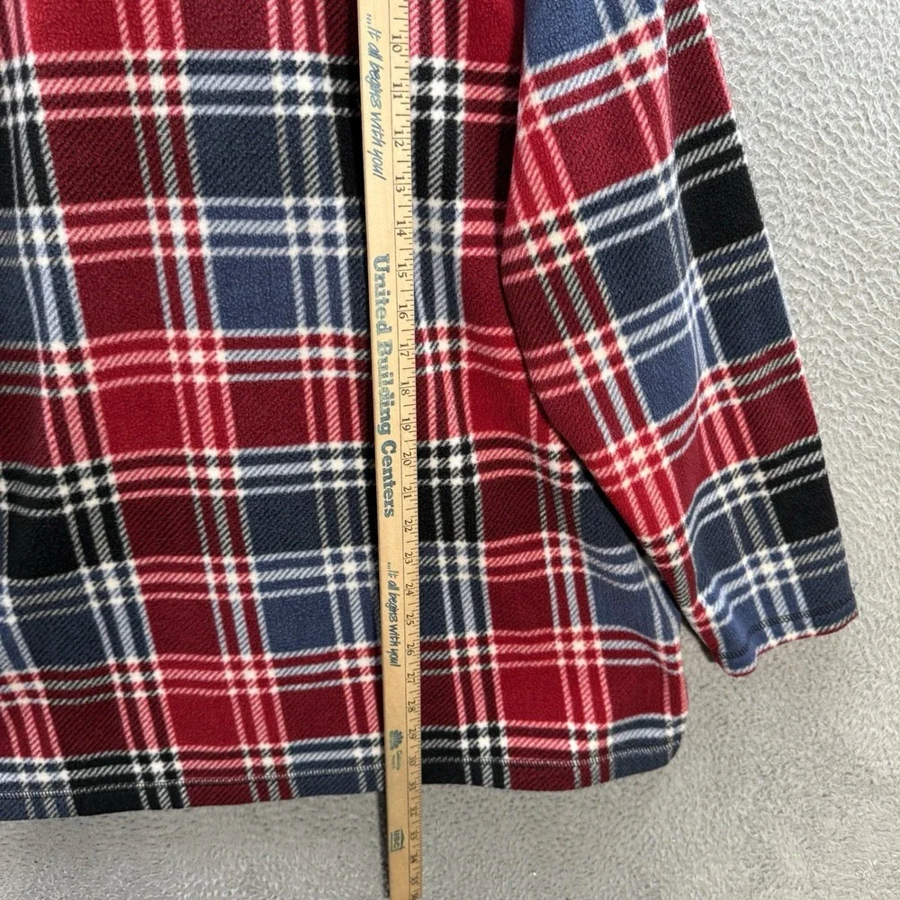 Vintage Capacity Knits Sweater Womens Large Multicolor Plaid 1/4 Zip Sweatshirt‎